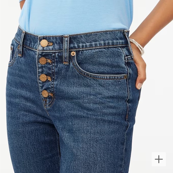 J. Crew Mid Rise Flare Crop Jeans - Picture 9 of 11